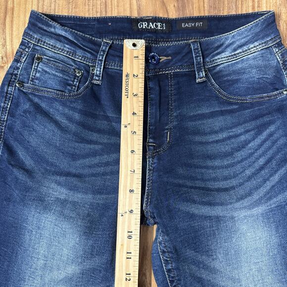 Womens Grace In LA Designer Jeans Size Easy Fit 27 Skinny - Picture 4 of 9